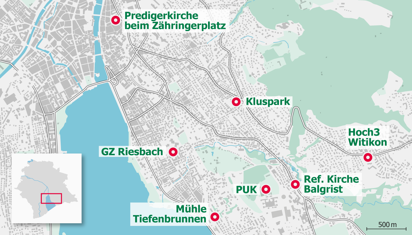 Depotstandorte Kreis 1, 7 und 8